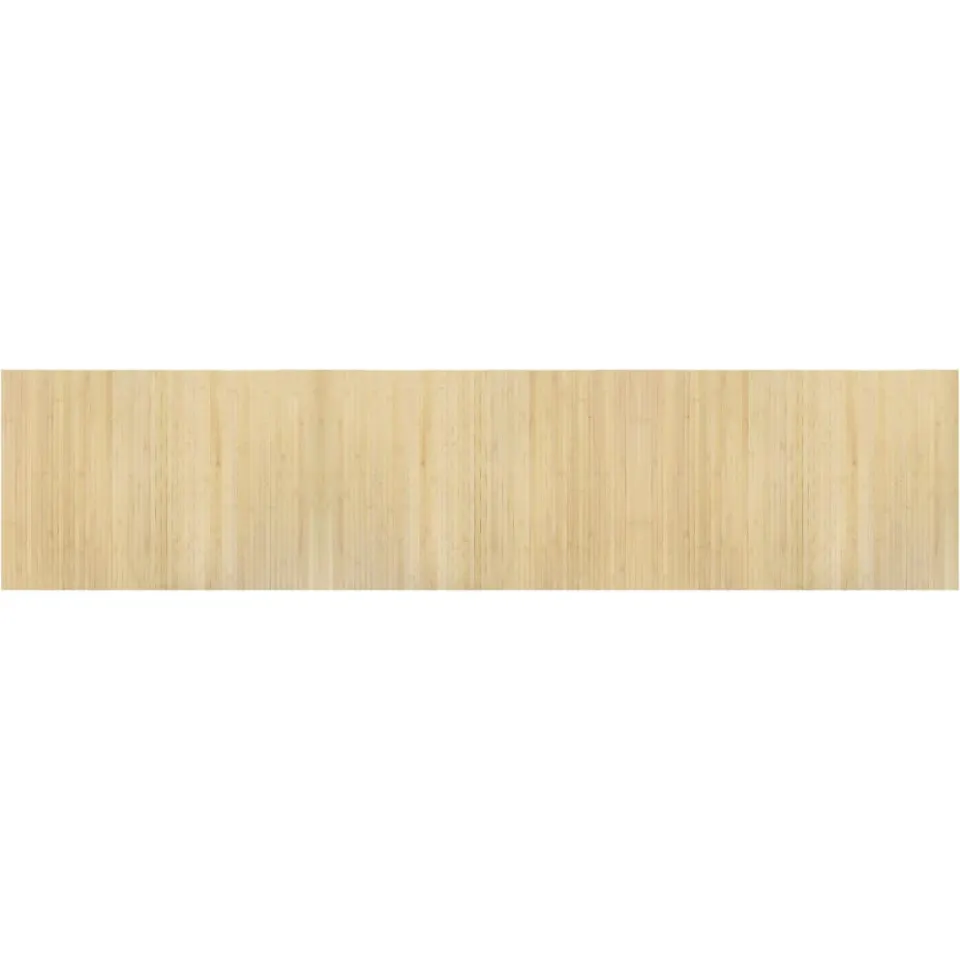 vidaXL Vloerkleed rechthoekig 70x300 cm bamboe lichtnaturel beige