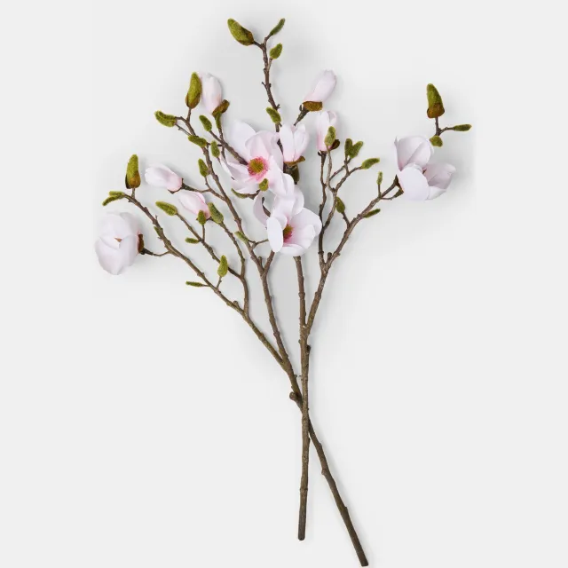 Loberon Decoratieve bloem set van 2 Aurélines lichtroze