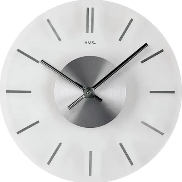AMS wandklok 9318 Grijs