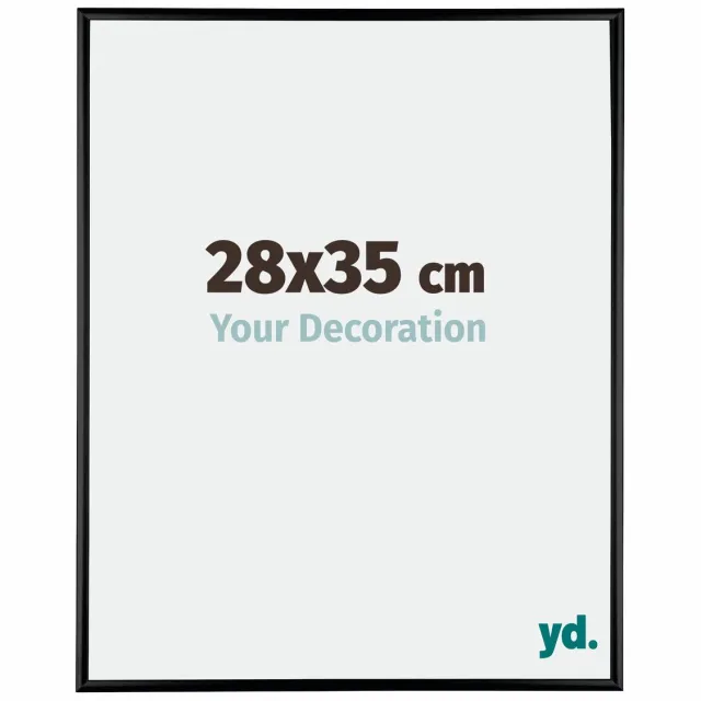 yd. Your Decoration - Fotolijst 28x35 cm - Aluminium - Zwart Hoogglans - Kent