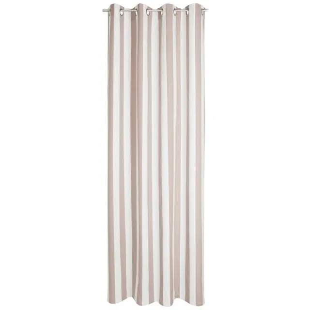 2LIF Mireille gordijn nature 140 cm x 260 cm 8 rings beige, wit