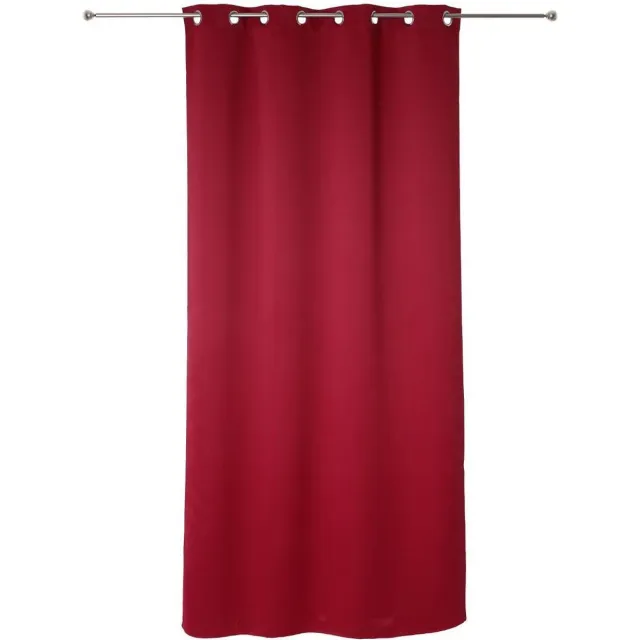 Atmosphera set van 2 Rode verduisteringsgordijnen 135x240cm - Kant en klaar met ringen - Gordijn raambekleding - 2 stuks rood