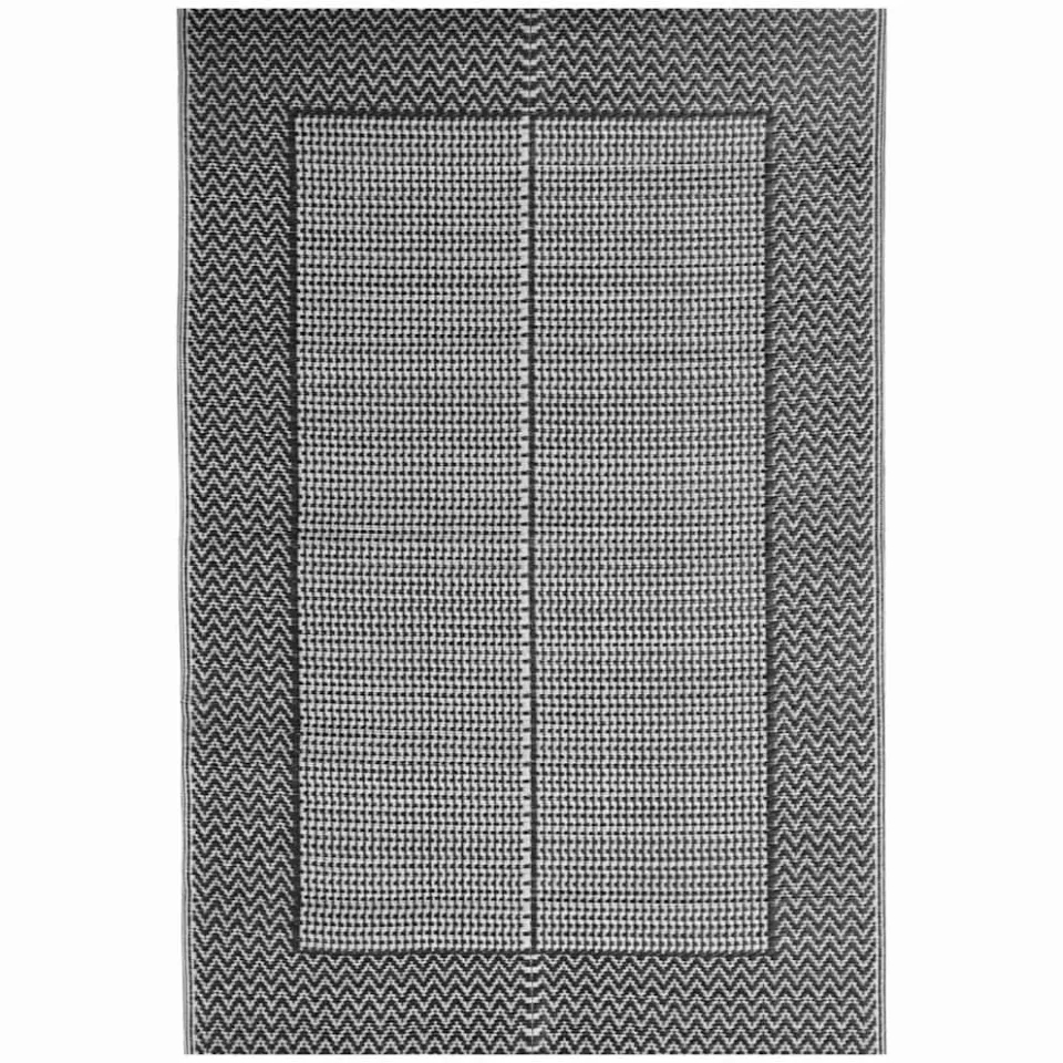 vidaXL Buitenkleed ARAKIL 140x200 cm polypropeen zwart