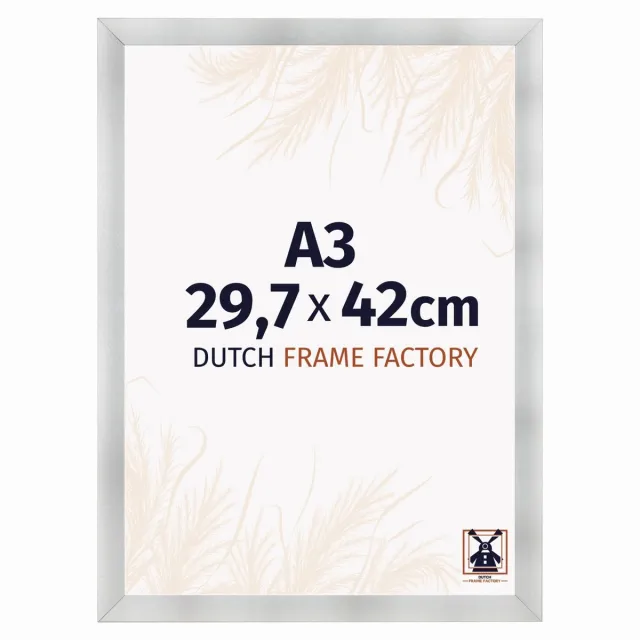 Dutch Frame Factory Fotolijst A3 29,7x42 cm - MDF - Aluminium Geborsteld - Praag