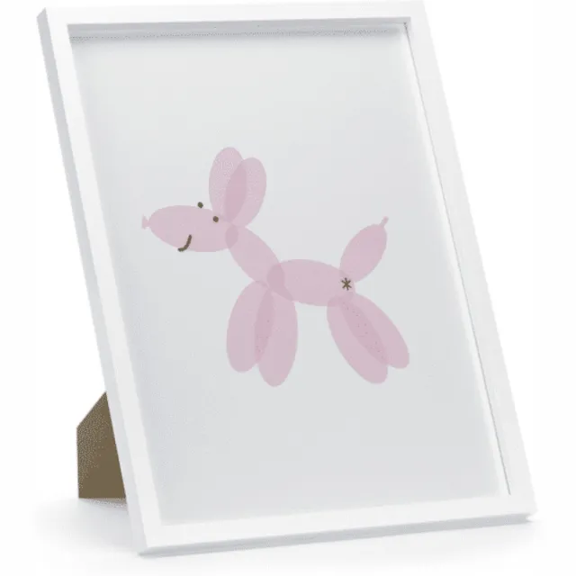 PartyDeco Houten Frame - Ballon hond - 30 x 40 cm Multikleur