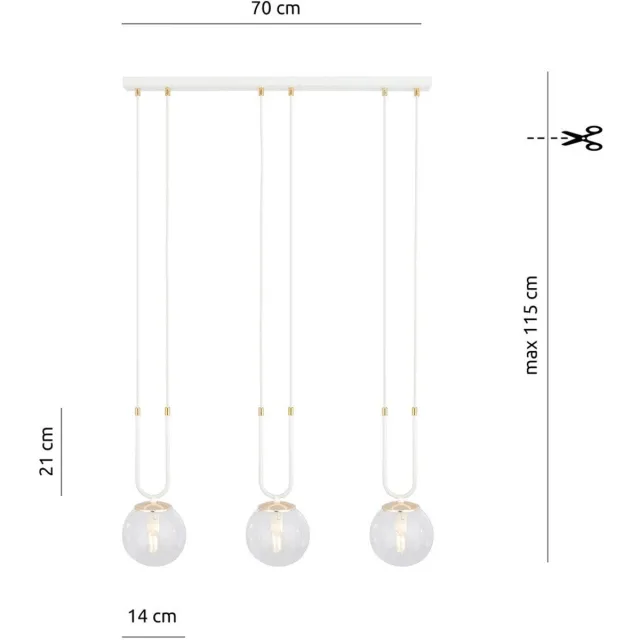 Emibig GLAM 3 WHITE/TRANSPARENT