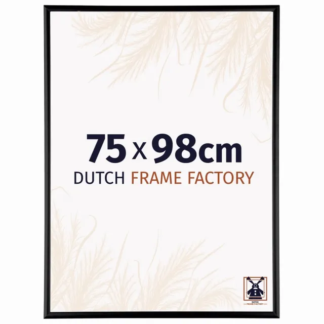 Dutch Frame Factory Fotolijst 75x98 cm - Aluminium - Zwart Mat - Kampen