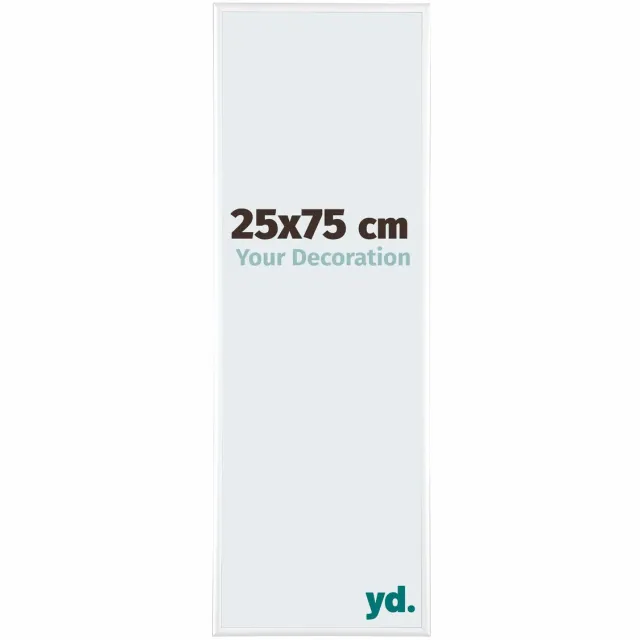yd. Your Decoration - Fotolijst 25x75 cm - Aluminium - Wit Hoogglans - Kent
