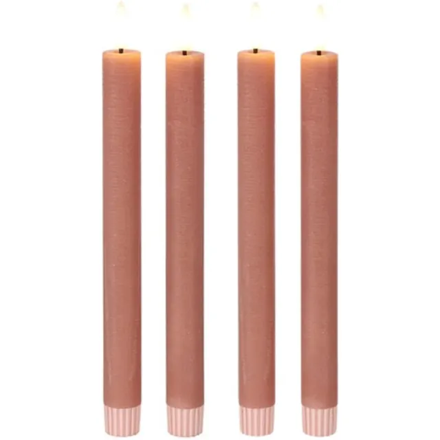 Countryfield Led Dinerkaars Rustiek Roze 4 stuks