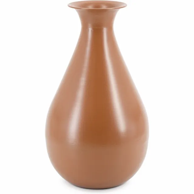 homebound by ky Vaas metaal brique | 11,5x20,5x36cm | bloemenvaas brique Oranje
