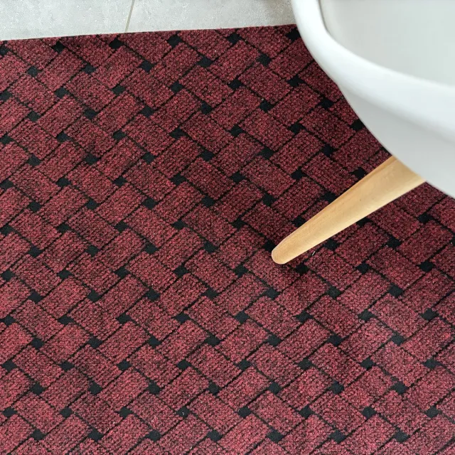 JYG Vloerkleed UNION - Keukenmat - Keukenloper - Anti Slip - 66x900cm - BORDEAUX
