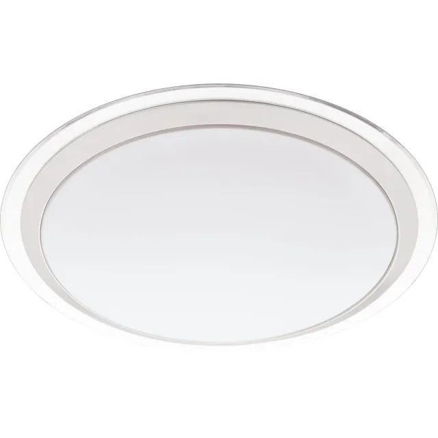 EGLO Connect Competa-C - Wand/Plafondlamp - Wit en gekleurd licht - Ø430 - Wit/Zilver