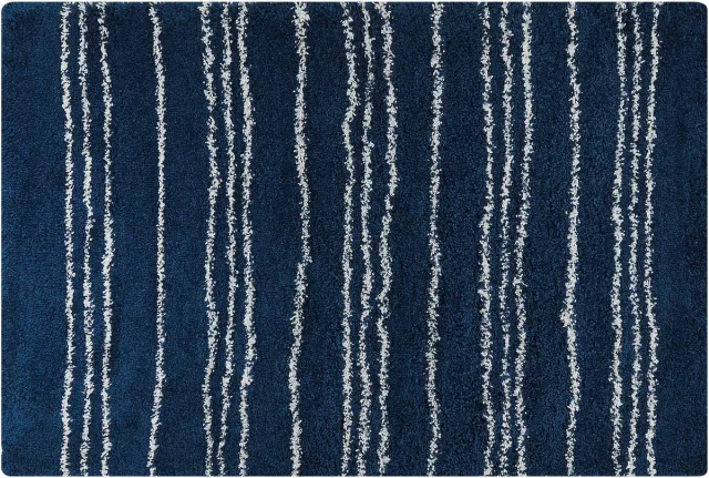 Beliani TASHIR - Shaggy tapijt - Blauw - 200 x 300 cm - Polypropyleen