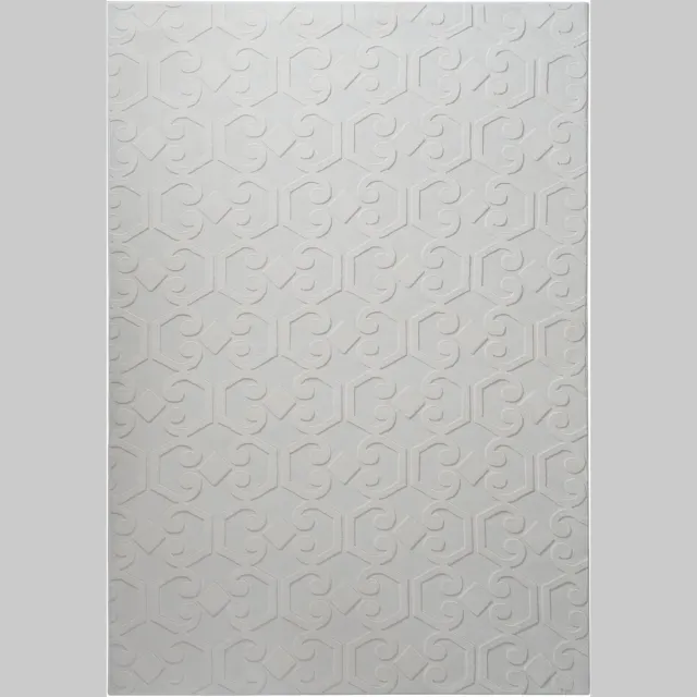 Beliani GANNETT - Vloerkleed - Lichtgrijs - 160 x 230 cm - Polyester