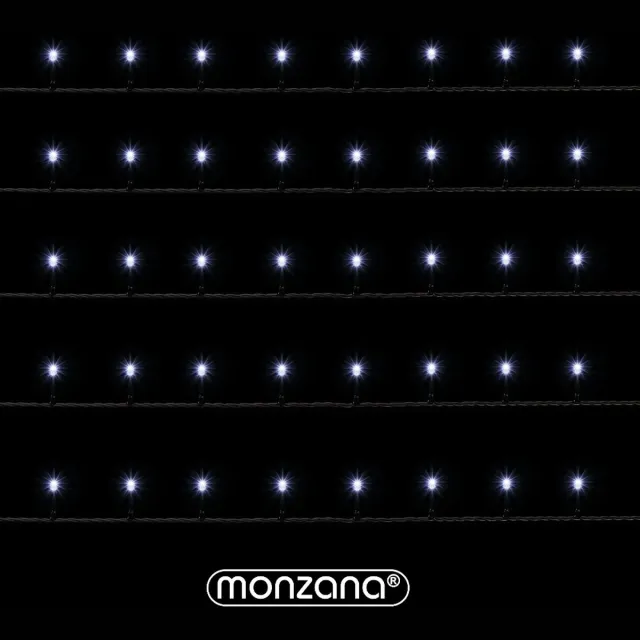Monzana Lichtsnoer 400 LEDS – Afstandsbediening Timer – Koud Wit