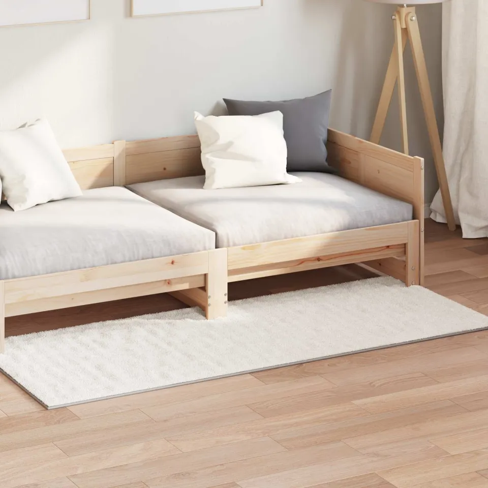 vidaXL Binnen kleed SIROLO Crèmekleurig 80 x 150 cm Polyester, foto 3