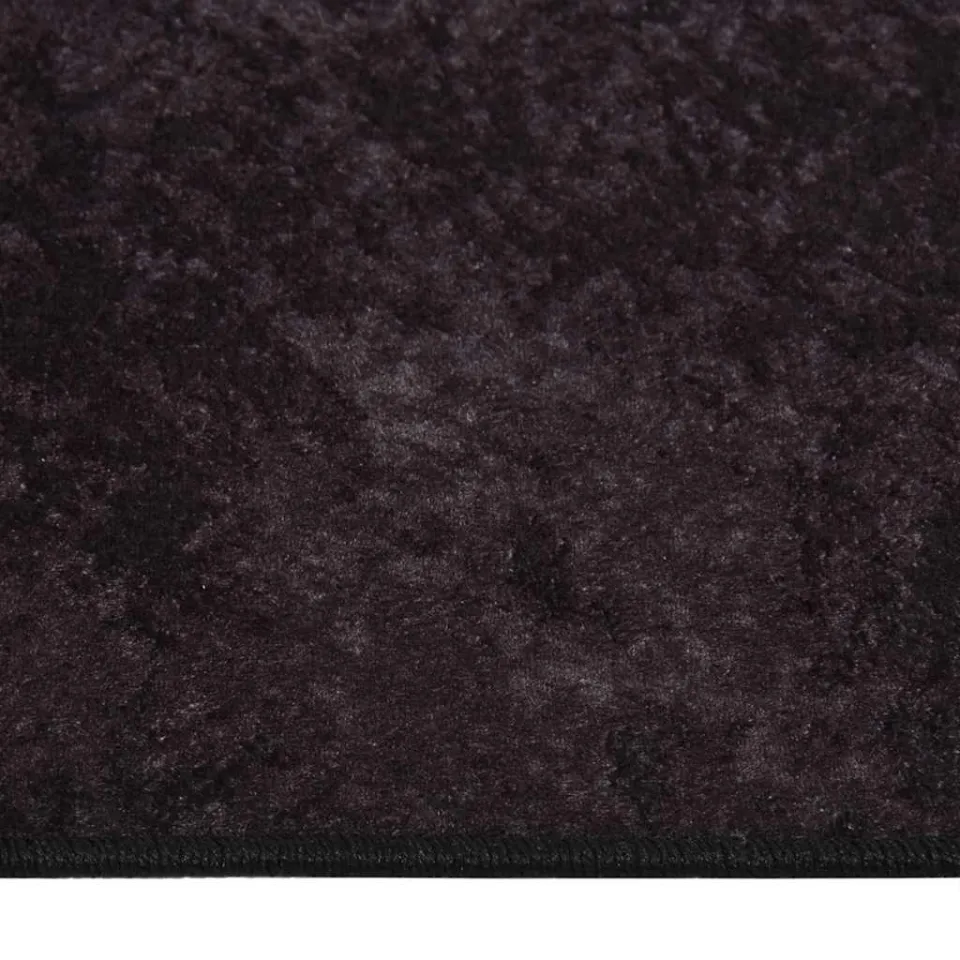 vidaXL Vloerkleed wasbaar 160x230 cm antracietkleurig, foto 3