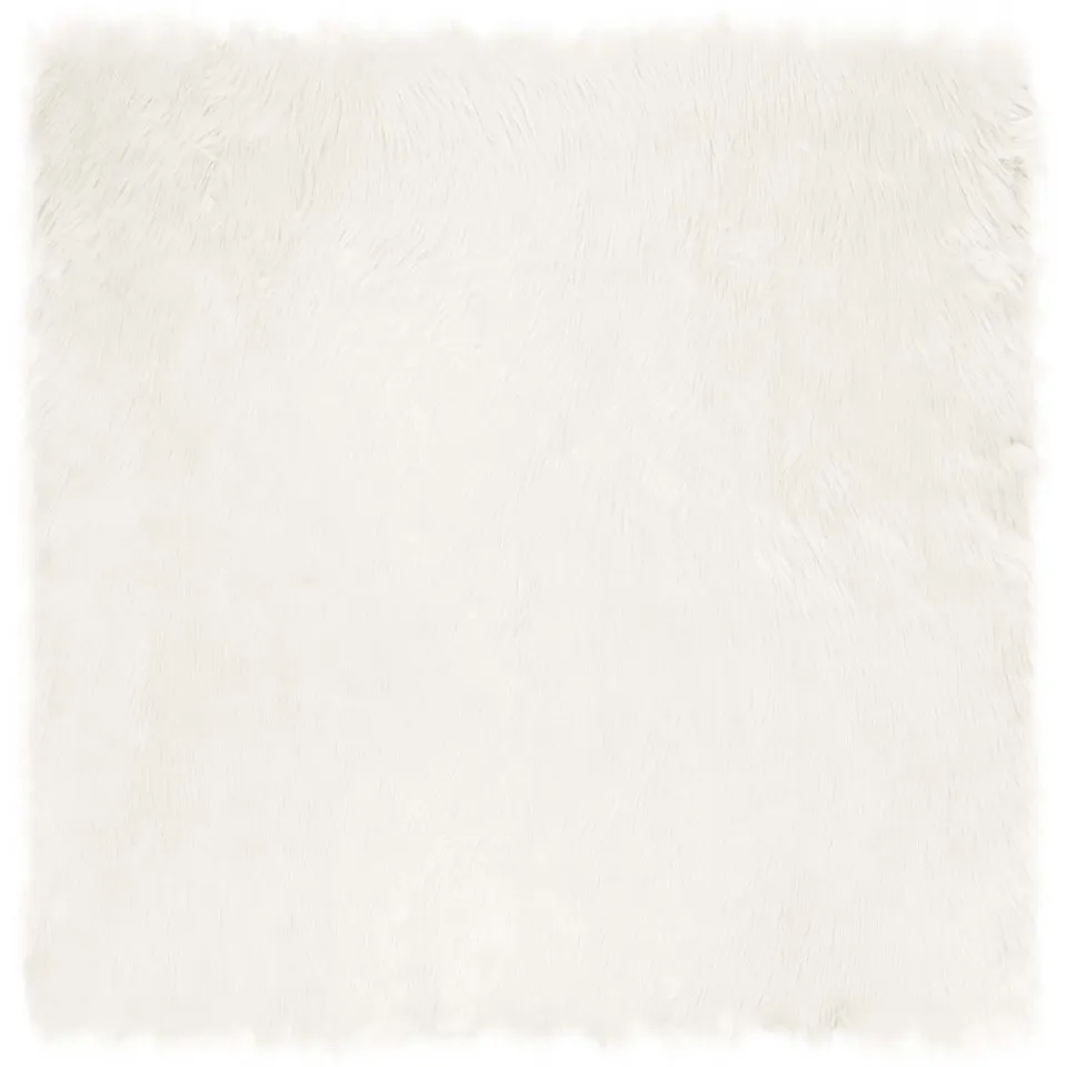 vidaXL Tapijt van imitatie TAFALLA Wit 200 x 200 cm Polyester