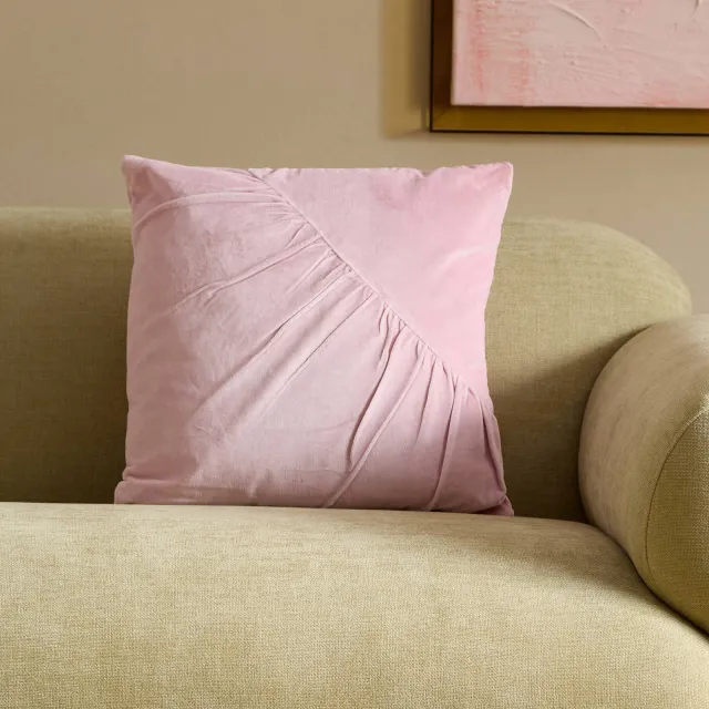 NOUS Living Lariano vierkante sierkussen 45x45 cm - roze