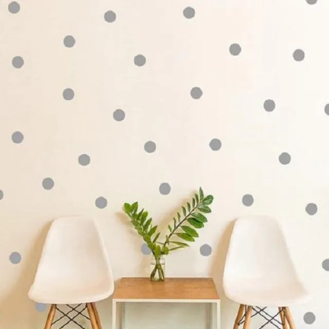Go Go Gadget Muurstickers - Stippen - Dots - Rondjes - Wand Decoratie - Universeel - 5 cm diameter - 20 stuks - Grijs