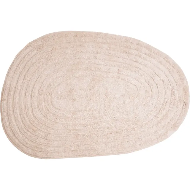 Veer Carpets Wasbaar Vloerkleed Oliver - Beige 160 x 230 cm - Design Hoog-Laag Vloerkleed in Scandinavische / Japandi Stijl