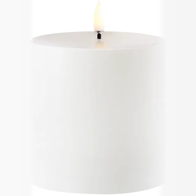 Uyuni Lighting LED-kaars - Outdoor - White - 8,4 cm x 10 cm Wit
