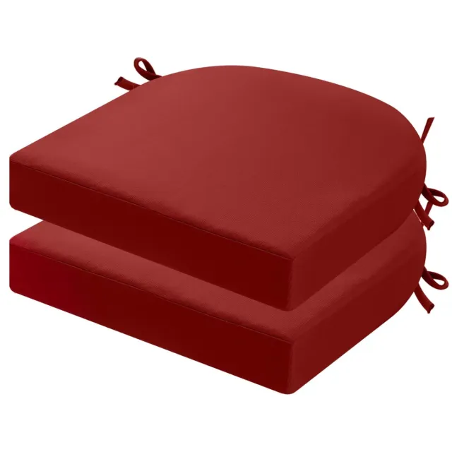 Ibenzoa Terraskussenset voor Buitenmeubelen met Waterdichte Bescherming en Zachte Traagschuimvulling, 45x45 cm, Rood