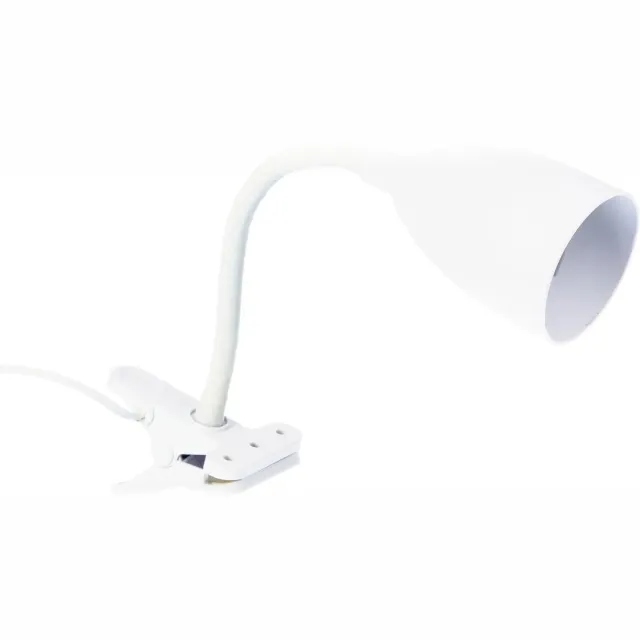 Atmosphera Klem bureaulampje - Design Light Classic - wit - H43 cm - Leeslampje