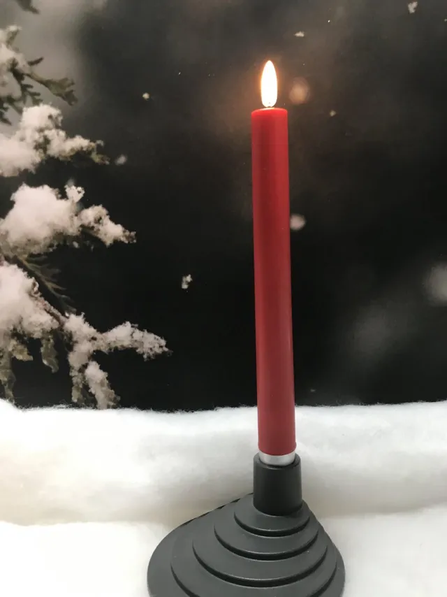 SIMUFLAME TM Simuflame™ LED Diner kaarsen ROOD met afstandbediening (500+ branduren)
