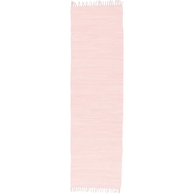 Pergamon Jolly Cotton - Katoen Natuurlijk Loper Tapijt Roze