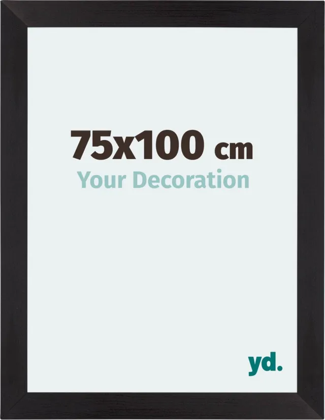 yd. Your Decoration - Fotolijst 75x100 cm - MDF - Zwart Houtnerf - Mura