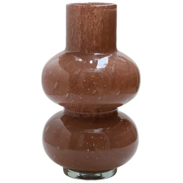 Vase The World Vaas Alima Elite | Bruin - Brown | Dik glas | Mondgeblazen | Ø20 x H35 cm bruin tint