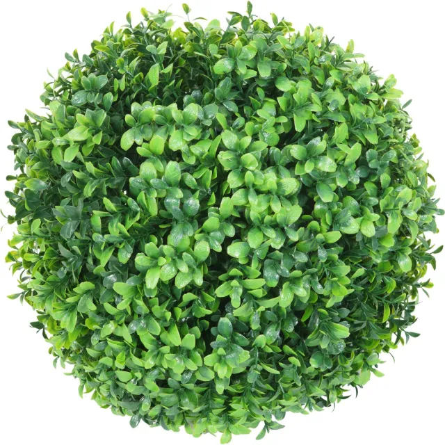 MCW Kunststruik MCW-L77, bol decoratieve plant buxus, buiten Ø 35cm ~ groen
