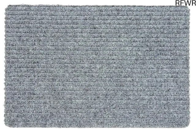 RFWR Antislip Deurmat Binnen Zilver 40x60 cm - Waterafstotend en Slijtvaste Vuilvangmat