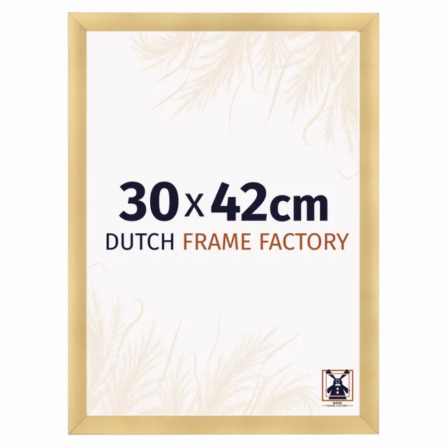 Dutch Frame Factory Fotolijst 30x42 cm - MDF - Goud Mat - Praag