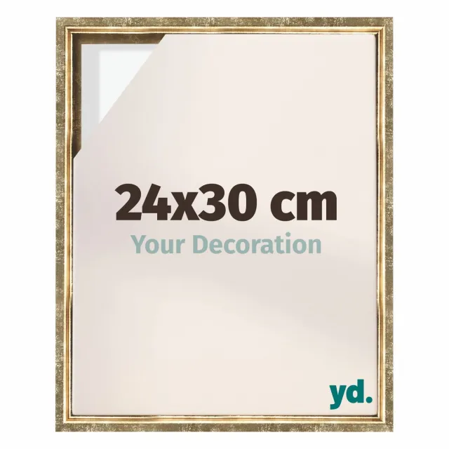 yd. yd, Baklijst 24x30 cm Goud Antiek - Lijst voor Canvasdoek - MDF Lyon
