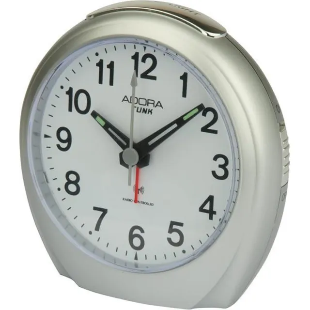 Adora radio controlled wekker/zilverkleurig -R8956