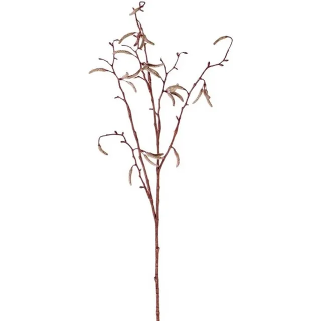 Bellatio Flowers & Plants Kunsttak - berkenkatjes - 66 cm - betula pendula - decoratie takken Bruin