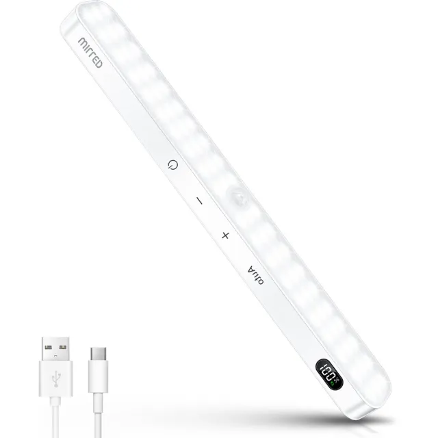 Lampen District Kastverlichting met bewegingssensor - 5 Helderheidsniveaus - USB oplaadbaar - Keukenverlichting onderbouw - nachtlamp Wit