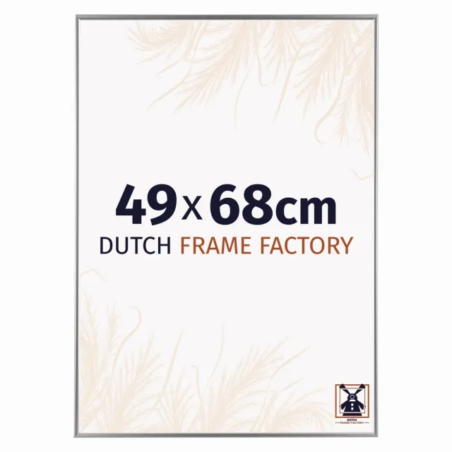 Dutch Frame Factory Fotolijst 49x68 cm - Kunststof - Zilver Hoogglans - Easy