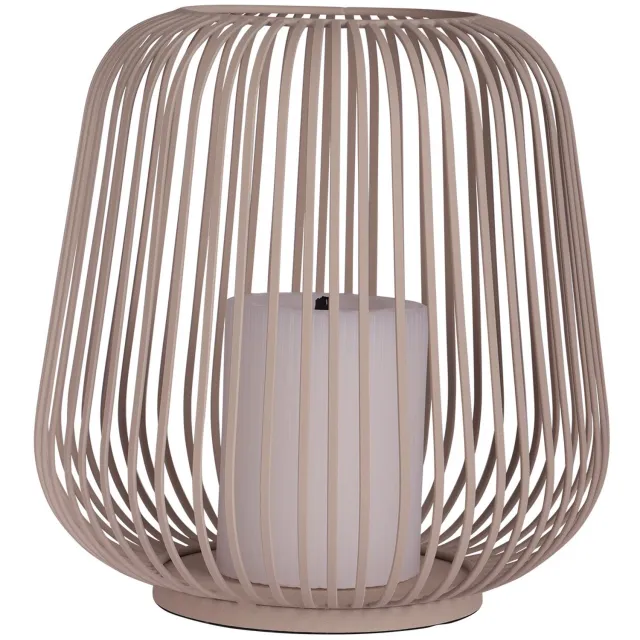 Atmooz Kandelaar Dante L - Ø27 x H28 cm - Beige - Keramiek - Decoratieve kaarsenhouder en theelichthouder voor tafel of dressoir