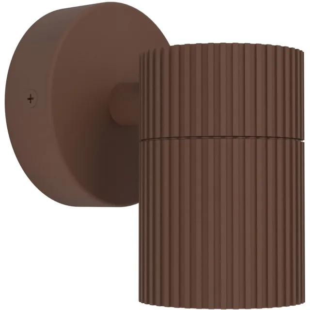 Eglo Tomelloso Wandlamp Buiten - GU10 - 12 cm - Donkerbruin Roestkleuren