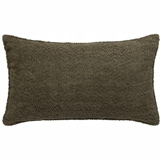 Atmosphera Créateur d'intérieur® Groen Boucle Sierkussen SOANA 30x50 cm - Zacht & Decoratief