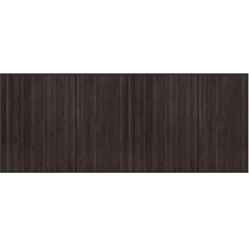 vidaXL Vloerkleed rechthoekig 80x200 cm bamboe donkerbruin bruin, foto 3