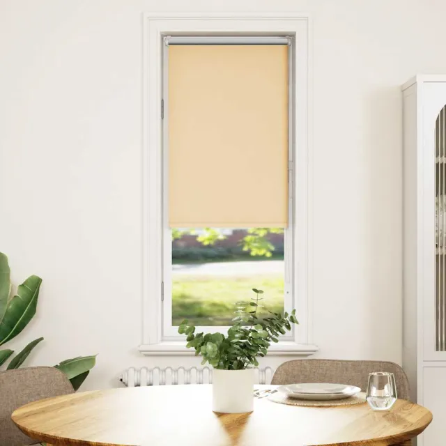 vidaXL Rolgordijn verduisterend 50x150cm stofbreedte 45,7 cm polyester Beige