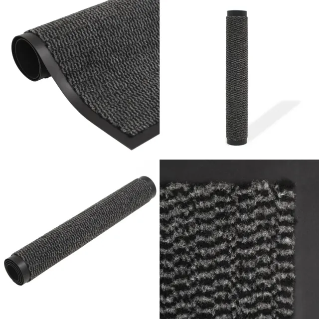 vidaXL Droogloopmat rechthoekig getuft 120x180 cm antraciet - Deurmat - Deurmatten - Droogloopmat - Droogloopmatten Anthracite