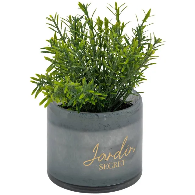 Atmosphera Créateur d'intérieur® Kunstplant in pot "Tayli" H18cm Noir