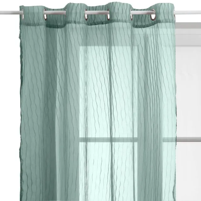 Atmosphera Créateur d'intérieur® Vitrage met gestructureerde strepen MILA vert celadon