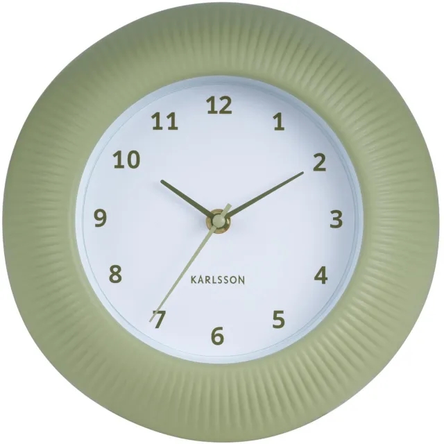Karlsson Wandklok Tender Rib - Theegroen - Ø25cm - Wandklok Scandinavisch