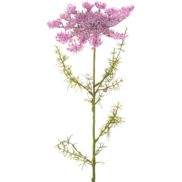 Viana Kunstmatige dilleplant van zijde voor een modern interieur, 70 cm. paars